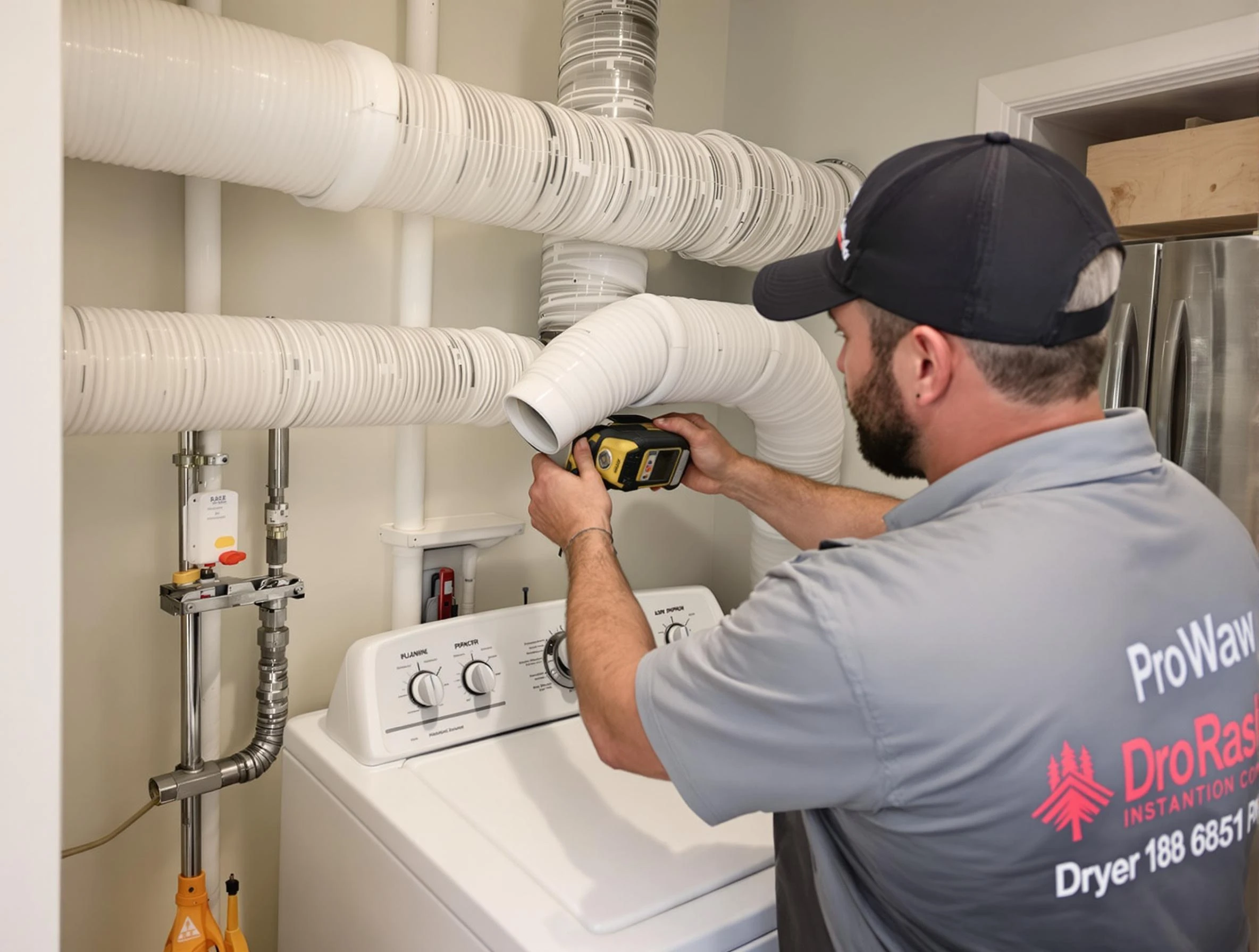 Professional dryer vent hose installation by Watertown Town Dryer Vent Cleaning in Watertown Town