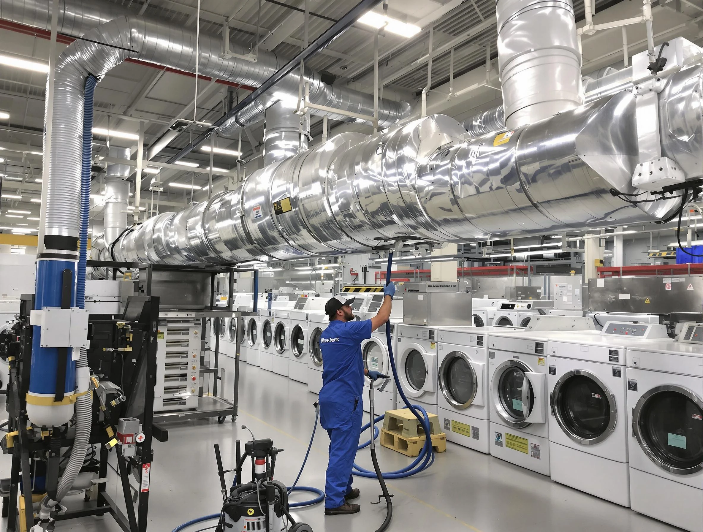 Watertown Town Dryer Vent Cleaning team performing heavy-duty industrial dryer vent cleaning in Watertown Town